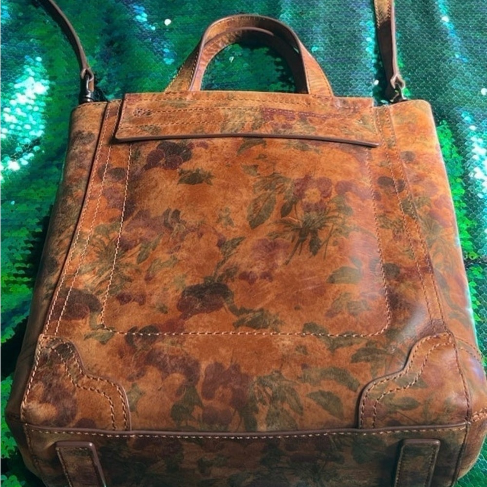 Frye floral crossbody
